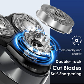 ABGAB shaver supports wet and dry use for shower or gel routines.