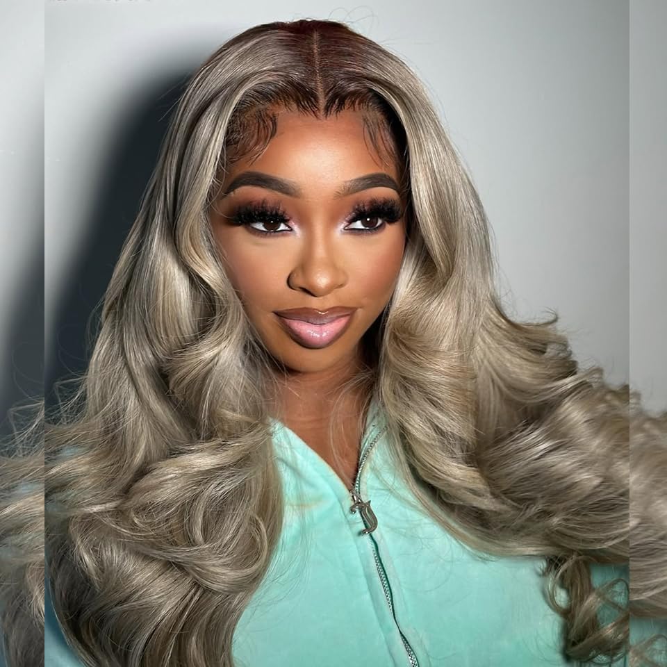 abgese Pre-plucked hairline wig closeup emphasizes natural partability and easy styling.