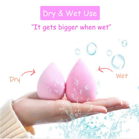 Abgream pear-shaped sponges for seamless coverage and blending