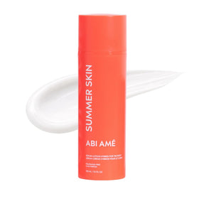 ABI AME Summer Skin bottle pour demonstrates quick absorption and lightweight hydration.