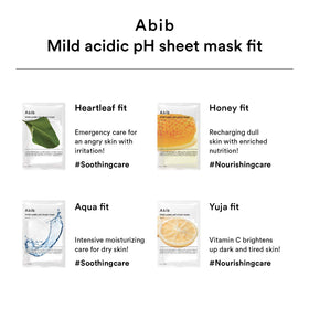 Abib ALBAM-sheet close-up reinforces skin-firming feel and better ingredient absorption.