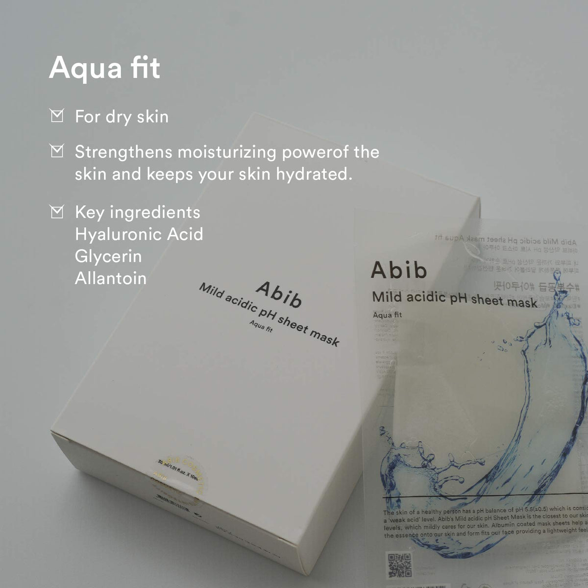 Abib ampoule-moisturizing visual conveys long-lasting moisture without irritation.