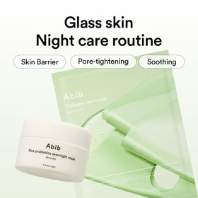 Abib Collagen Gel Mask hydrogel sheet delivers nutrients gently.