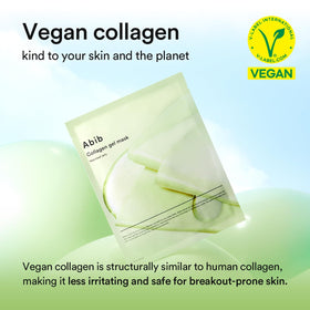 Abib Collagen Gel Mask packaging showing a 10-sheet pack.