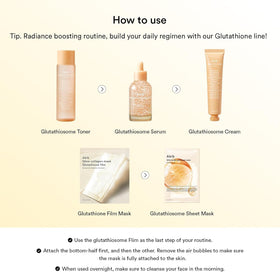 Four-sheet Abib Glow Mask packaging for easy routine use