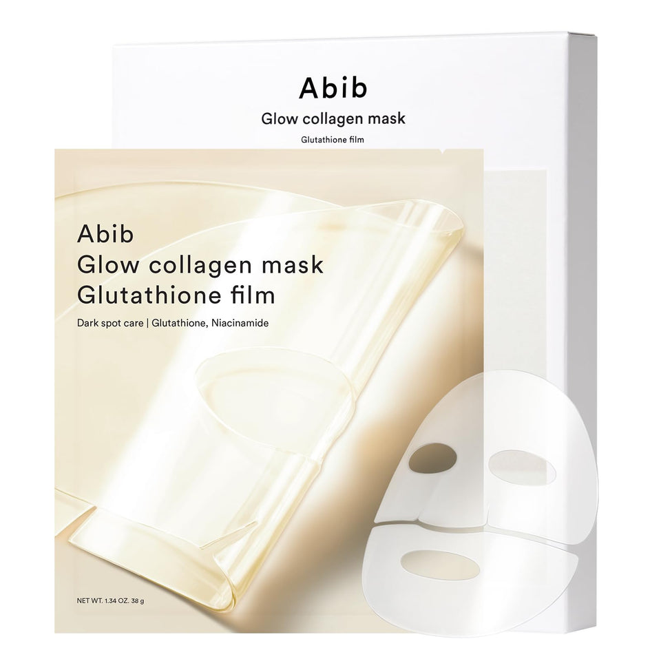 Abib Glow Collagen Mask rose-jericho hydrogel sheet for revitalizing hydration and soothing skin