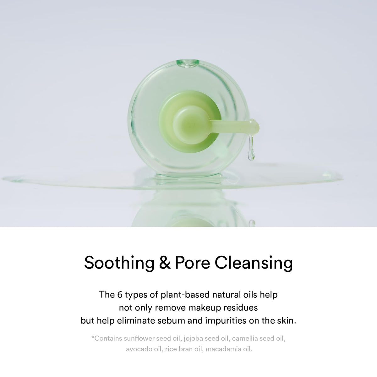 Abib Heartleaf extract and plant oils delivering gentle cleansing without dryness.