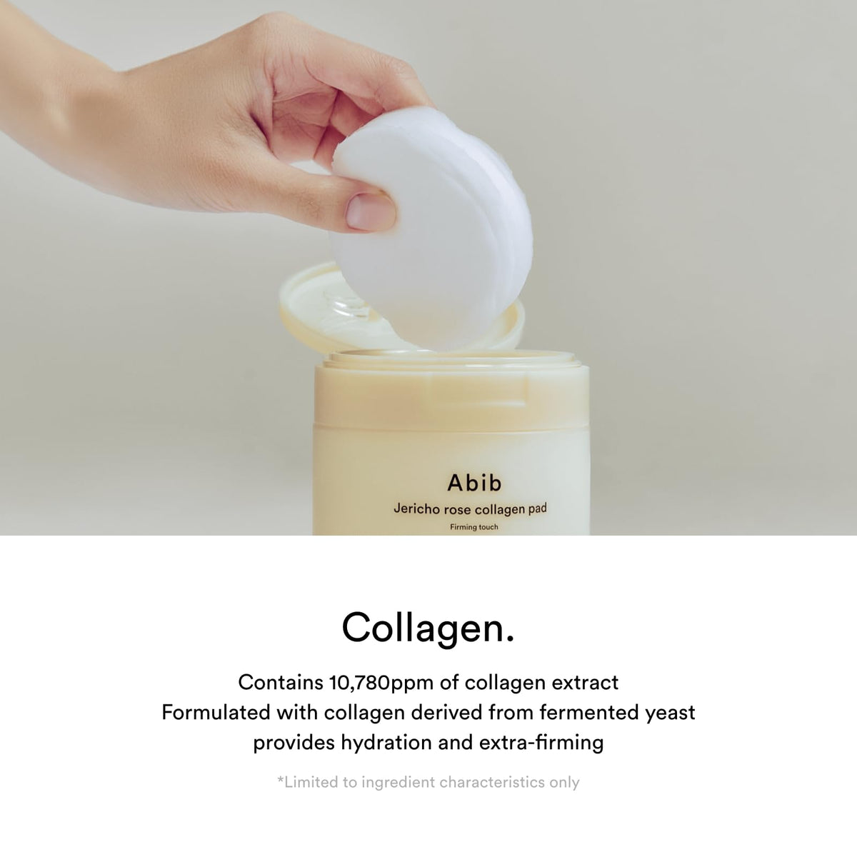 Abib Jericho Rose Dual Textured Exfoliating Pad refines skin texture.