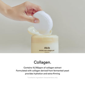 Abib Jericho Rose Dual Textured Exfoliating Pad refines skin texture.