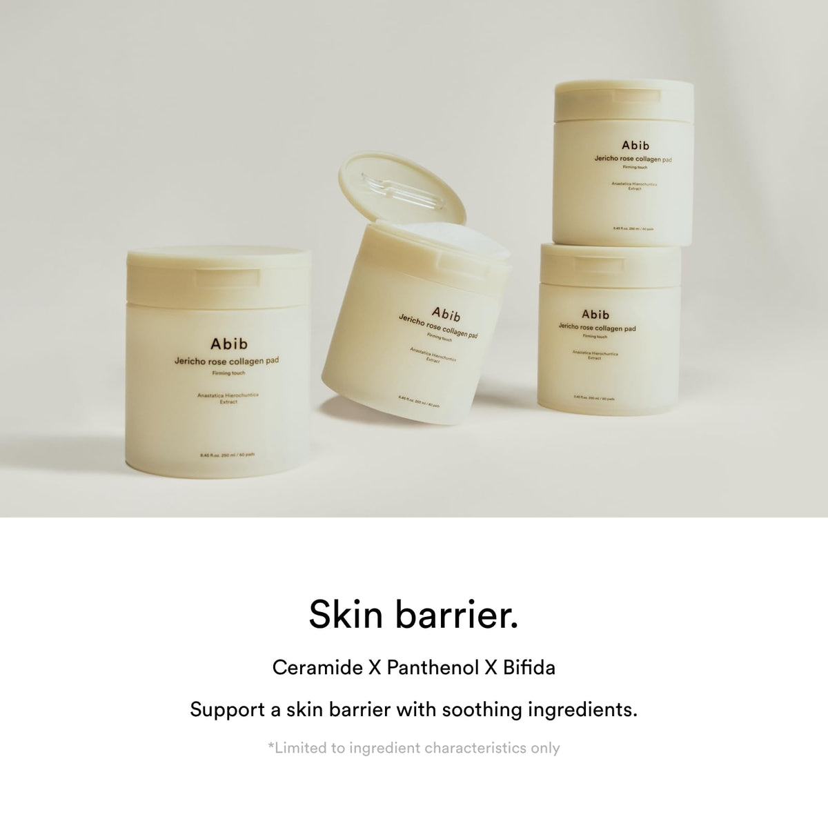 Abib Jericho Rose Portable skincare pads for travel routines.