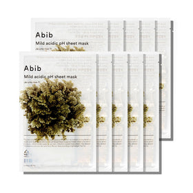 Abib Mild Acidic pH Sheet Mask Jericho Rose pack offers soothing hydration for sensitive skin.