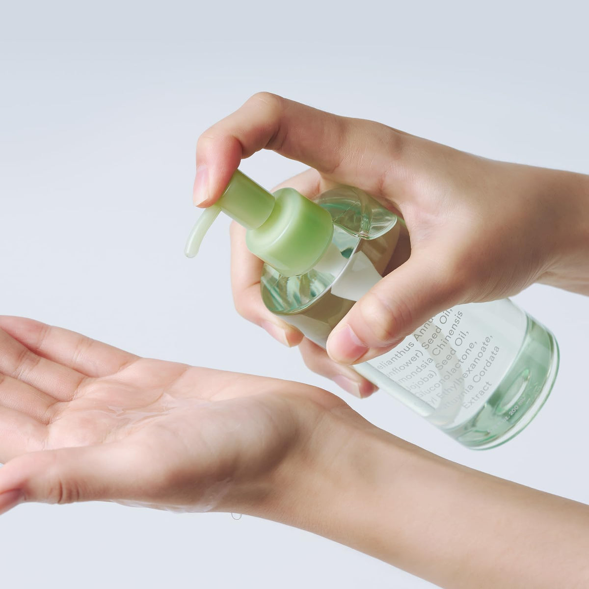Abib Pore Cleansing Oil Heartleaf pump dispenser enables easy, mess-free skincare.