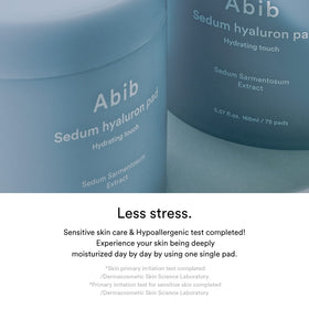 Abib Sedum Hyaluron Pad Hydrating Touch ideal for a simple, effective daily ritual.