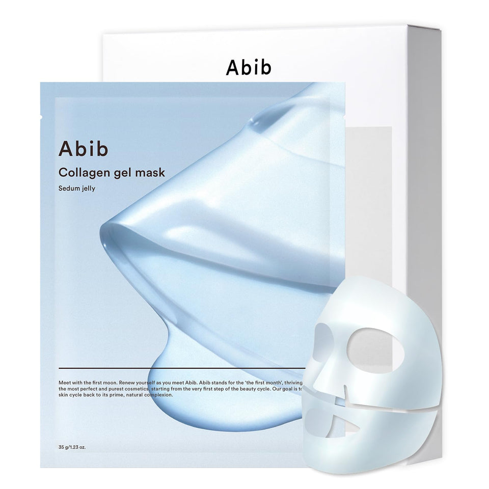 Abib Sedum Jelly mask packaging highlights vegan hydration.