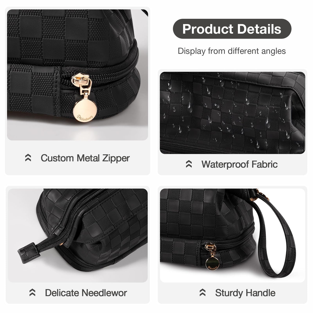 Abiudeng Dopp kit essentials with multi-compartment design for organization.