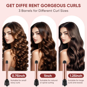 ABNER 0.75-inch barrel close-up for tight curls and defined texture.
