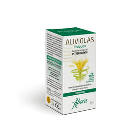 Aboca Fisiolax Aliviolas caplet front view for easy daily use