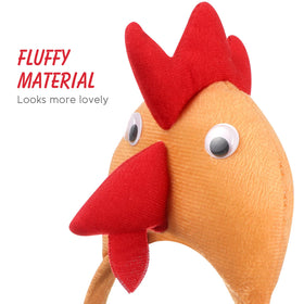 ABOOFAN chicken headband 4-pack side view adds whimsy to costumes