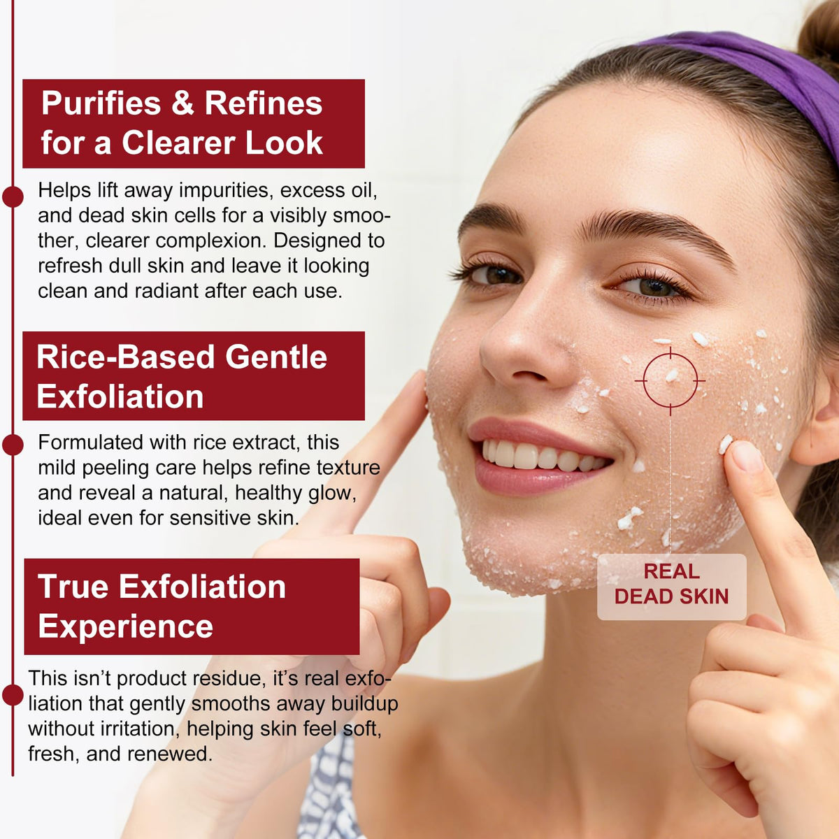 ABOUME Peel Shot texture hydrating formula close-up with visible moisture