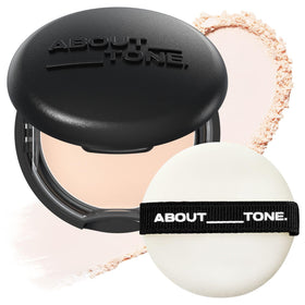 ABOUT TONE Blur Powder Pact compact with mirror for all-day shine control