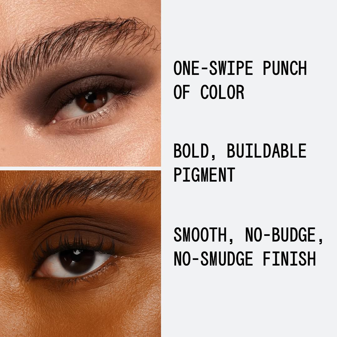 about-face Matte Fluid Eye Paint applicator enables precise control for beginners and pros