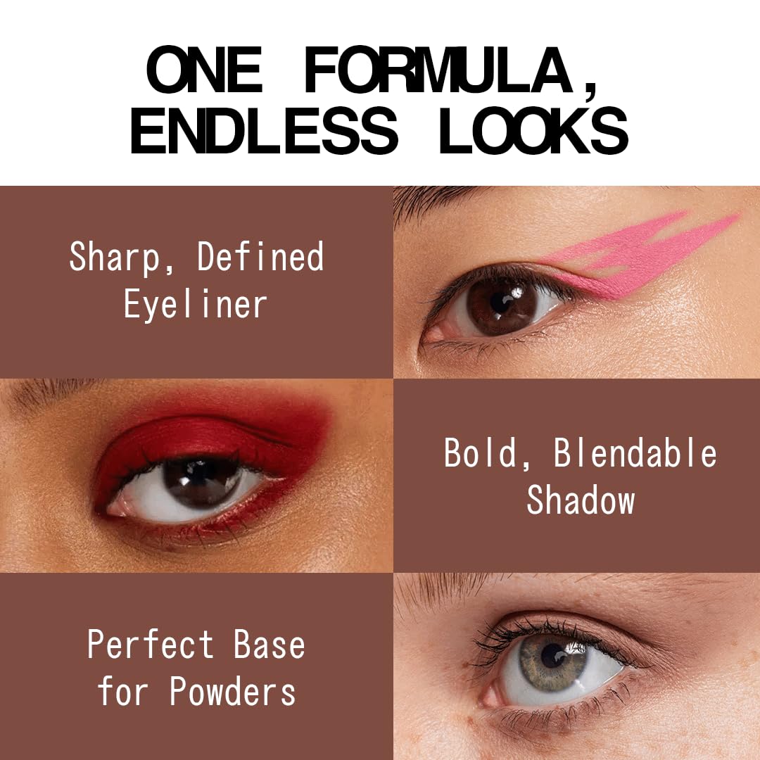 about-face Matte Fluid Eye Paint chocolate brown no-budge finish stays put throughout the day