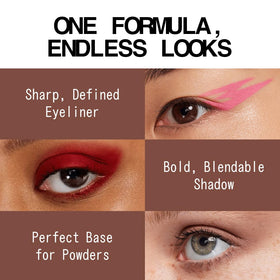 about-face Matte Fluid Eye Paint chocolate brown no-budge finish stays put throughout the day