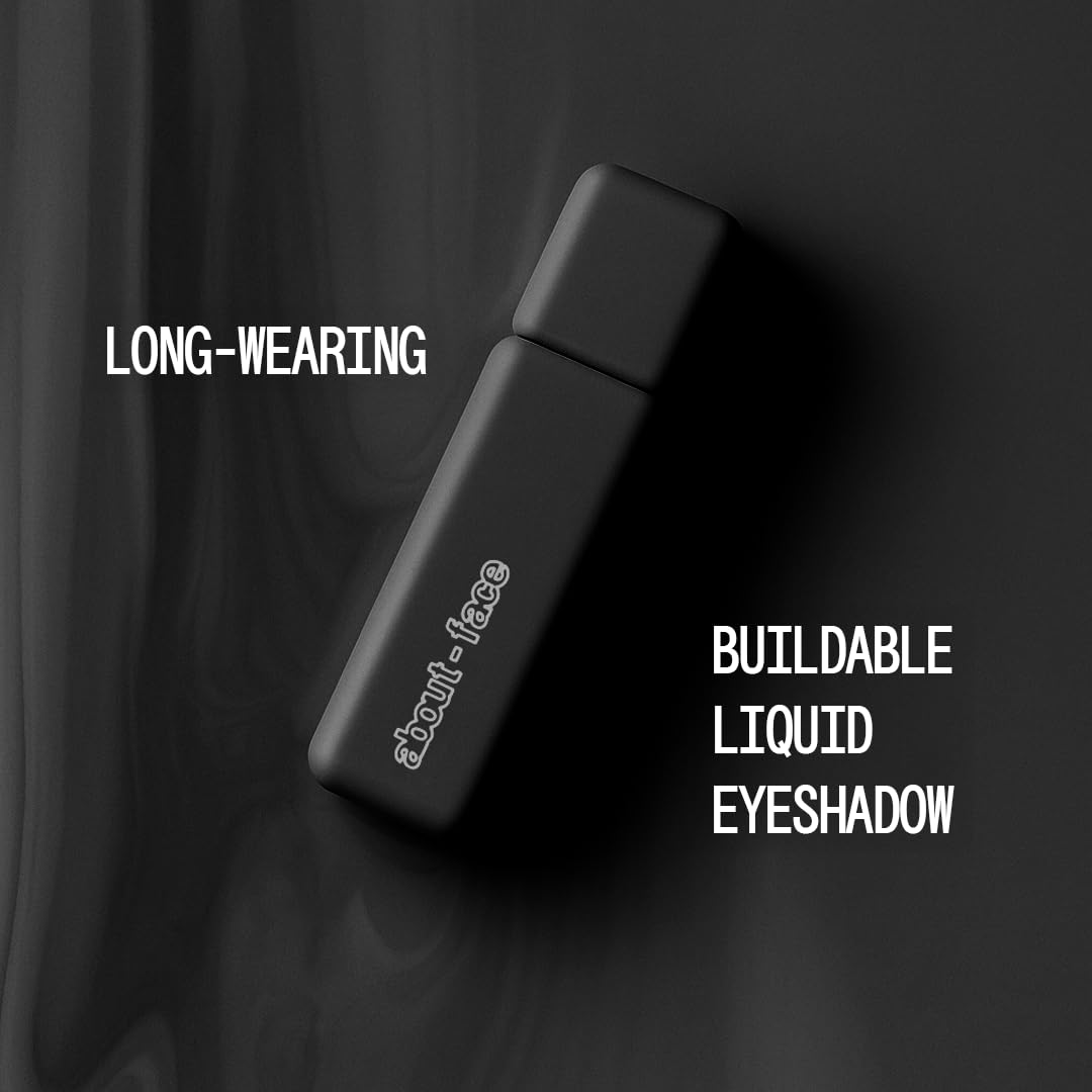 About Face swatches on arm reveal buildable color from subtle to intense.