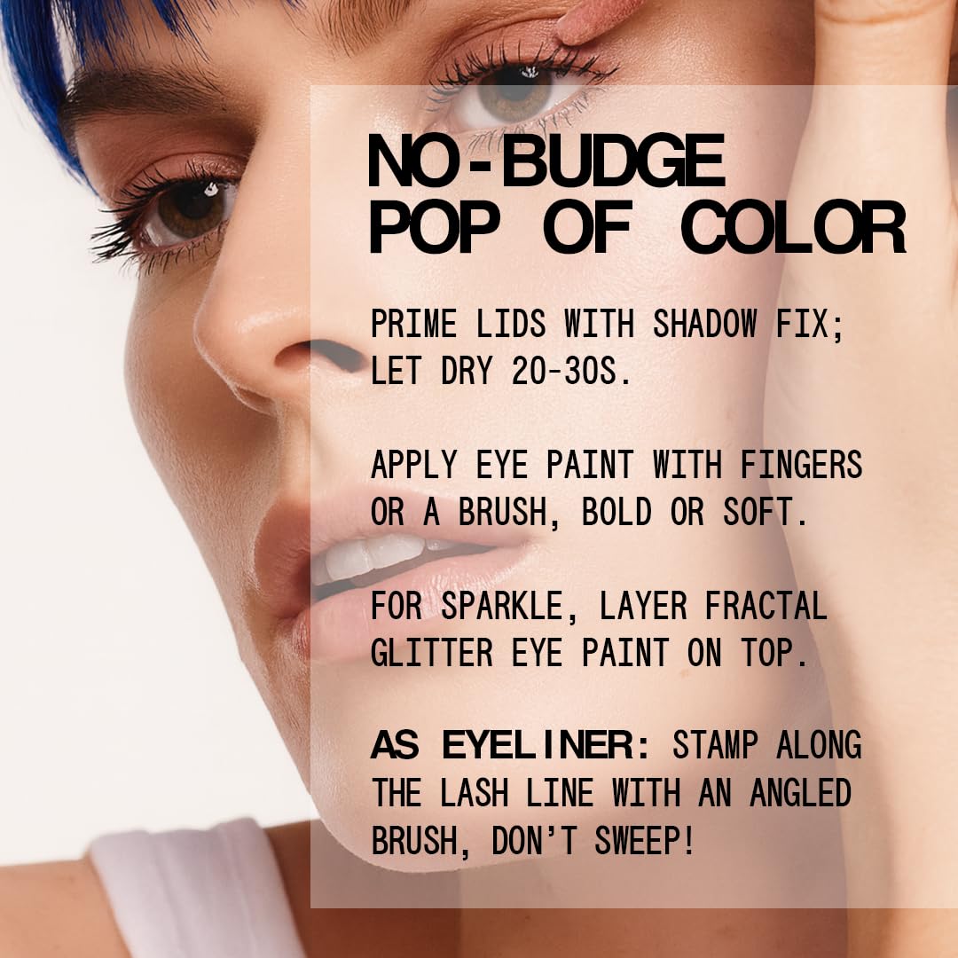 About Face eye look with Darkness shows rich velvety pigment.