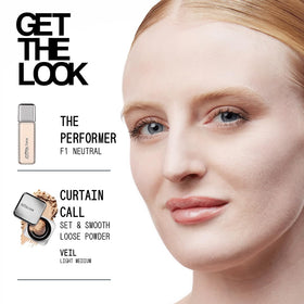 About Face The Performer blended finish reveals a breathable, second-skin look.