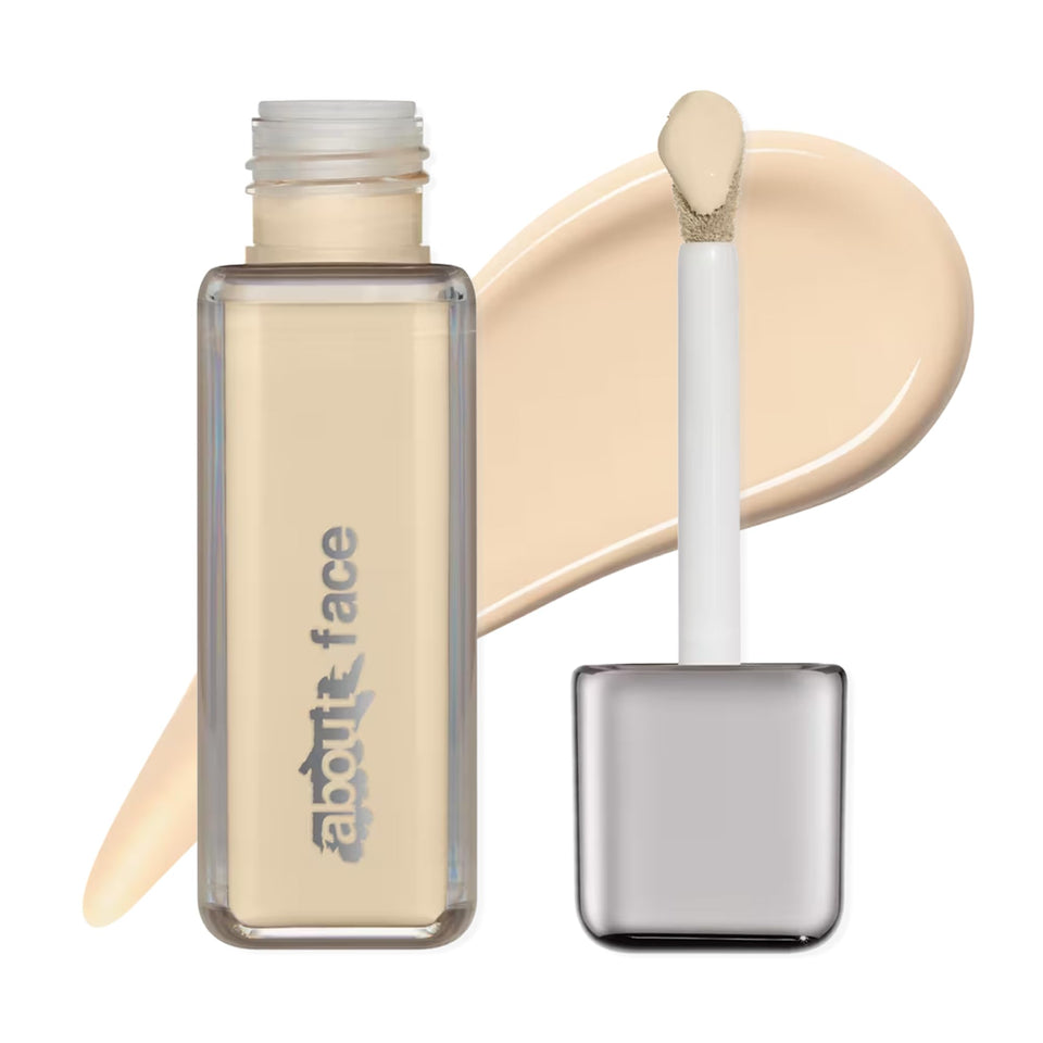 About Face The Performer bottle for a long-wear, breathable foundation.