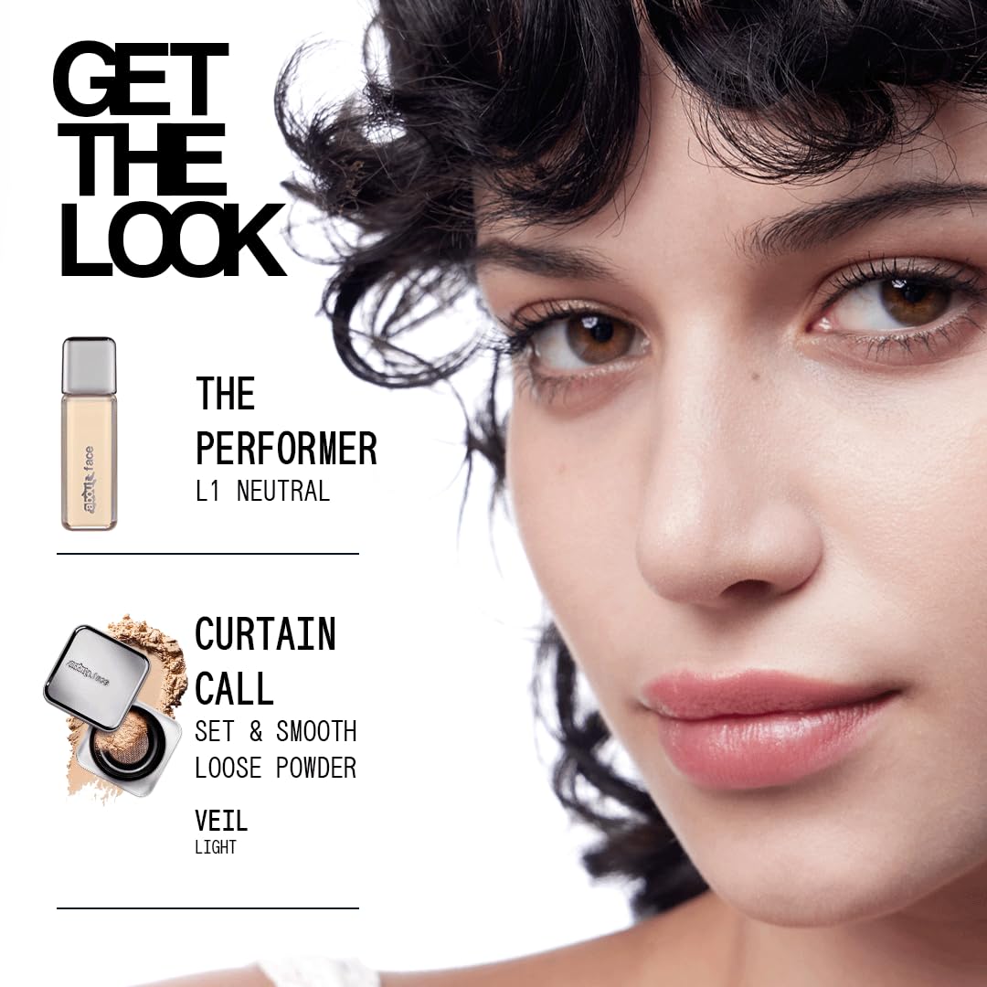About-Face The Performer skin glow after wear looks refreshed.
