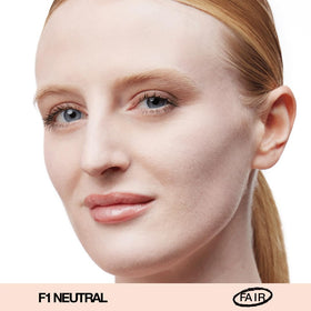 About Face The Performer swatch on skin demonstrates buildable medium coverage.