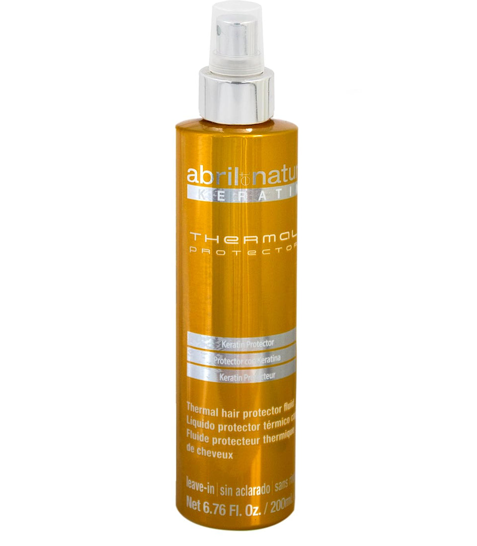abril et nature Keratin Repair Thermal Protector bottle shields hair from heat