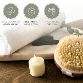Abundantly Made Co. kit in-use setup highlights versatile self-care options