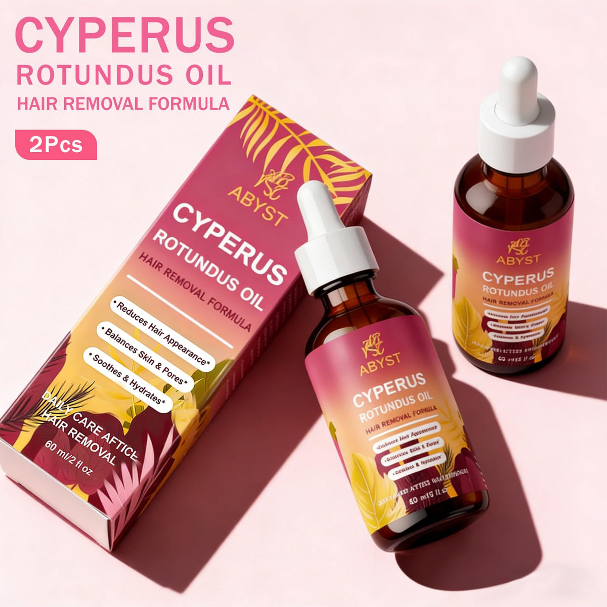 ABYST post-removal soothing oil applied to skin after waxing.