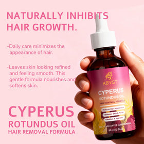 ABYST bottle ready for use after shower to smooth skin.