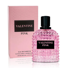 A CENTER Valentine Pink perfume bottle front view for everyday elegance.