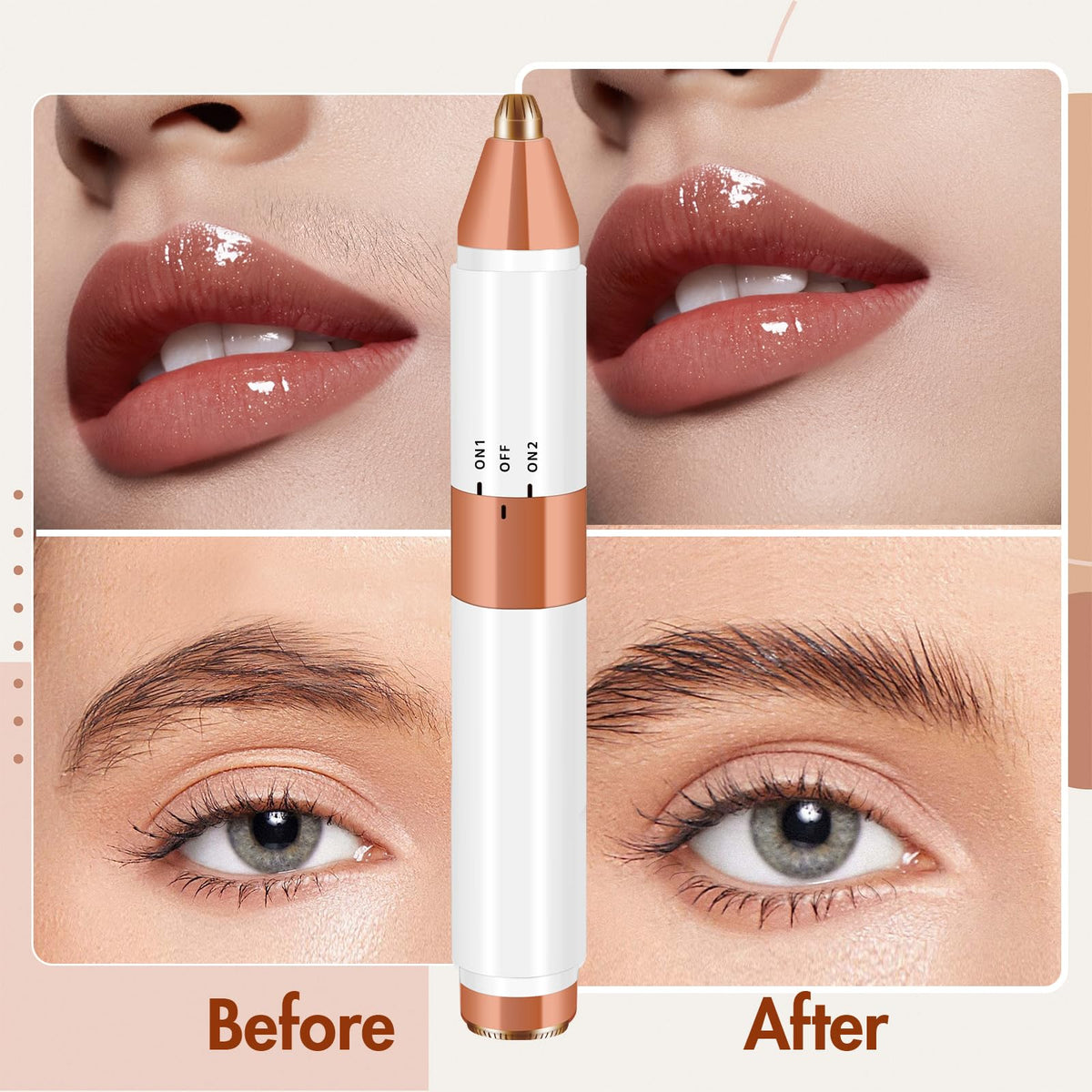 Acavado compact travel-size device for discreet touch-ups anywhere.