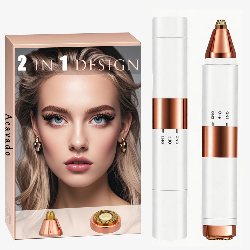 Acavado dual-head design enables quick eyebrow shaping on the go.
