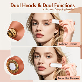 Acavado facial hair remover delivers precise, gentle smoothing.