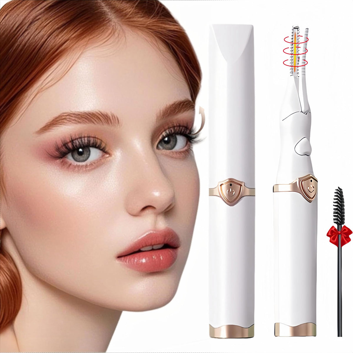 Acavado heated eyelash curler with clip design for precise lift and natural curl.
