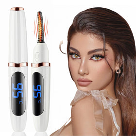 Acavado heated eyelash curler front view for safe curling.