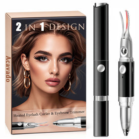 Acavado heated eyelash curler front view for quick, natural-looking curl