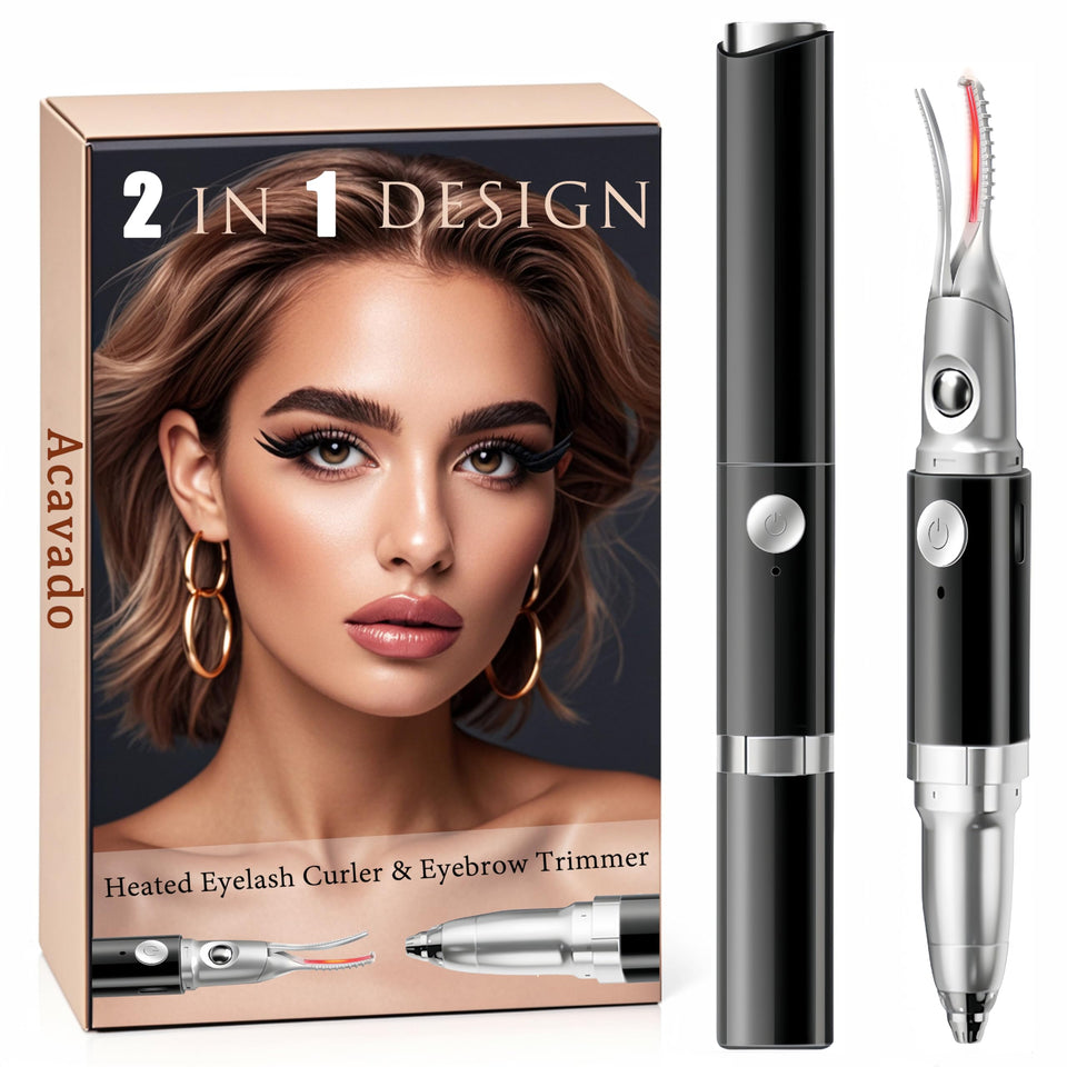 Acavado heated eyelash curler front view for quick, natural-looking curl