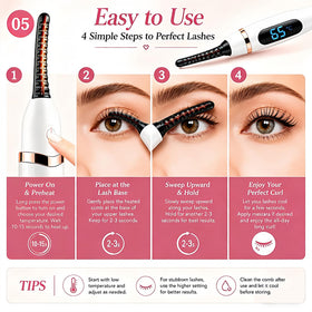 Use with mascara for natural looking long lasting lift.