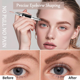 Acavado precision eyebrow trimming shown on natural brow shaping