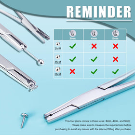 AccGin piercing clamps 4mm size demonstrating precise attachment