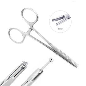 AccGin piercing clamps three-sizes assembly shows adjustable tool for precise jewelry changes