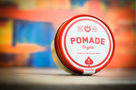 Ace High brand shot showcases professional-grade pomade you can trust.